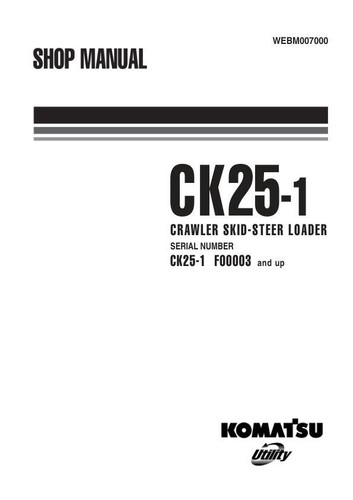 Komatsu ck25 crawler - ck25-1,