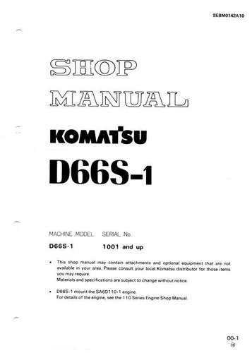 Komatsu d66s crawler - d66s-1,