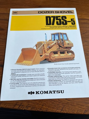 Komatsu d75s crawler loader - komatsu,