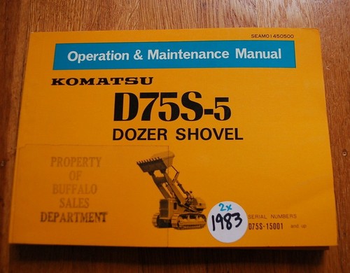 Komatsu d75s track dozer - track,
