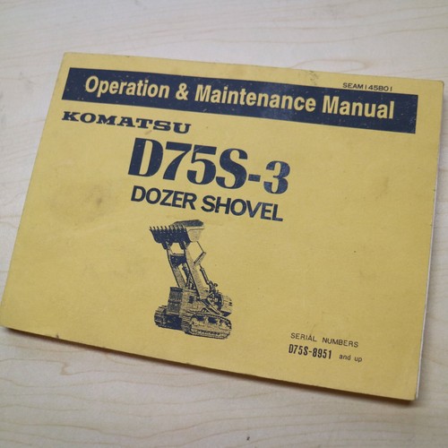 Komatsu d75s track crawler - d75s-3,