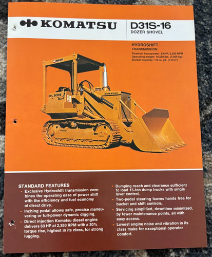 Komatsu d31s dozer crawler - d31s,